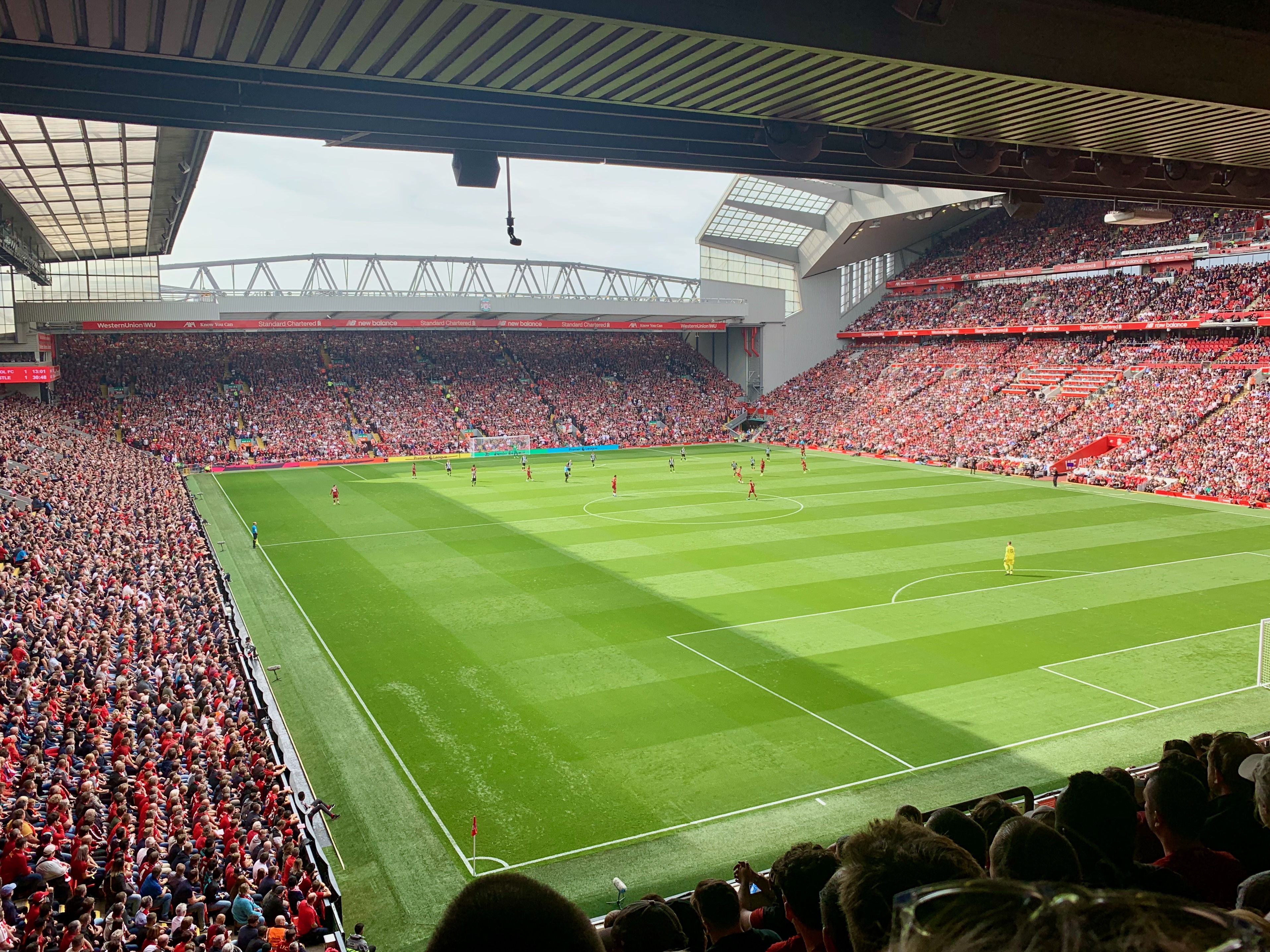 anfield pitch matchday