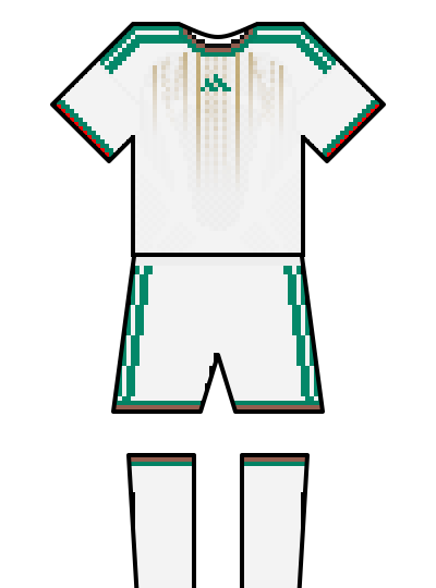 Algeria 2026 home kit — fan-drawn representation