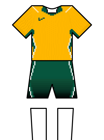 Australia 2026 home kit — fan-drawn representation
