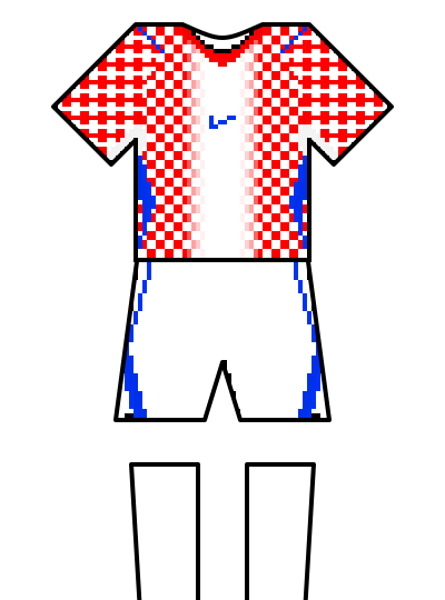 Croatia 2026 home kit — fan-drawn representation