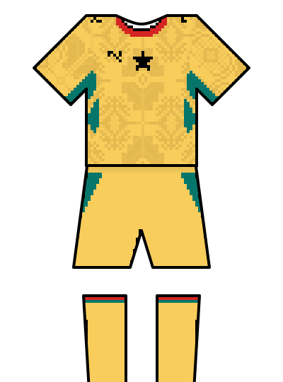 Ghana 2026 change kit — fan-drawn representation