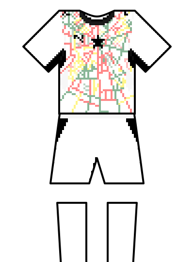 Ghana 2026 home kit — fan-drawn representation