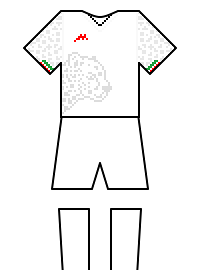 Iran 2026 home kit — fan-drawn representation