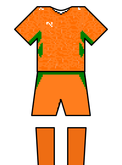 Ivory Coast 2026 home kit — fan-drawn representation